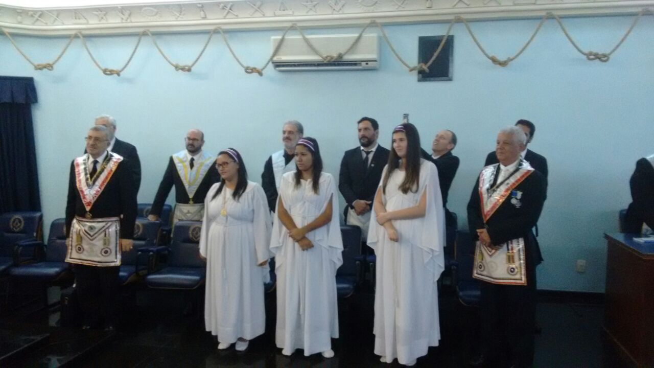 Sess��o Magna P��blica em Cojunto com a ARLS Cavaleiros de S��o Jo��o D��Acre com apresenta����o da Ordem Internacional das Filhas de J�� pelo Bethel Santos n�� 6