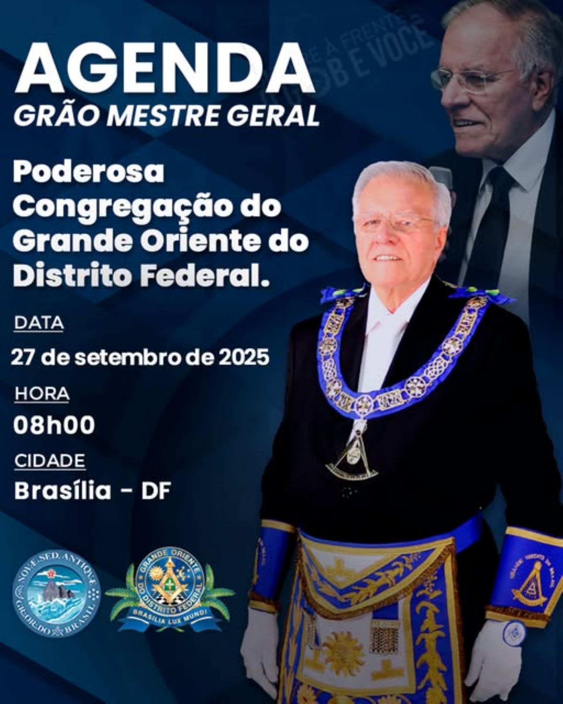 Grande Oriente do Brasil nº 1 promove Poderosa Congregação do Grande Oriente d Distrito Federal
